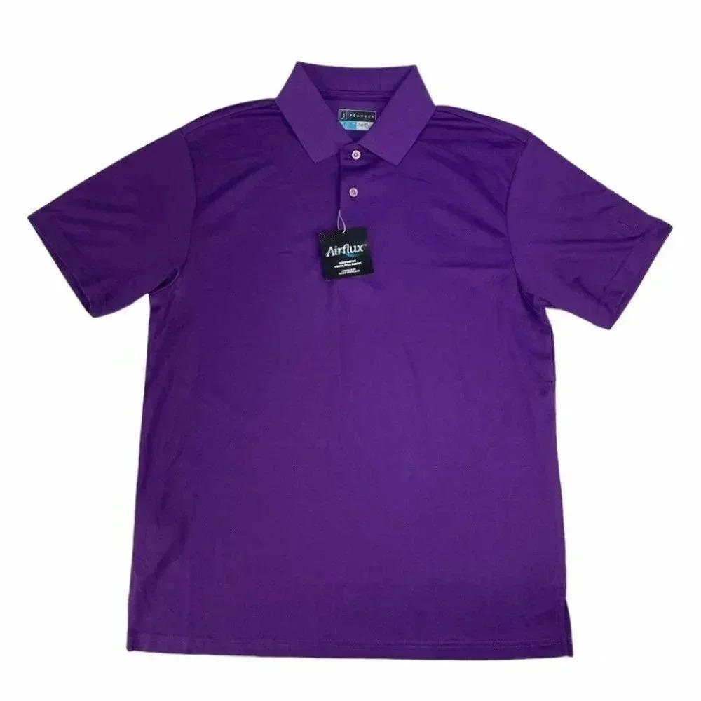 PGA Tour Airflux Polyester Stretch Men’s Golf Polo